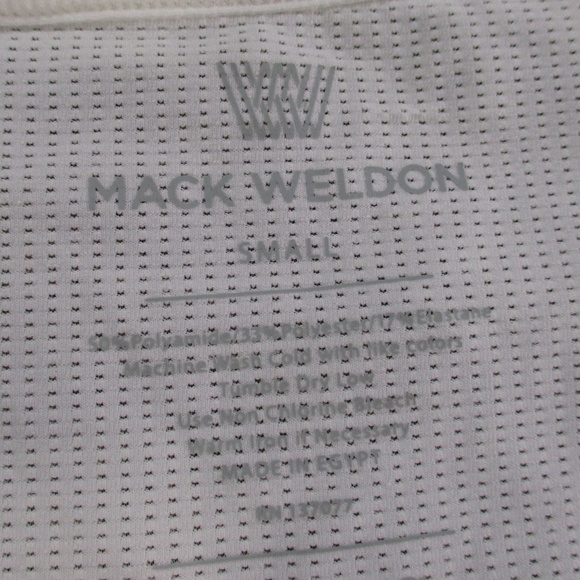 Mack Weldon Shirt Men's Small White V-Neck Short‎ Sleeve Tee - Picture 3 of 4
